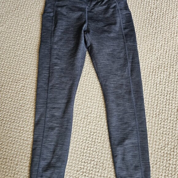 Mondetta Performance + Luxury long brushed fleece leggings warm small blue - Picture 2 of 8